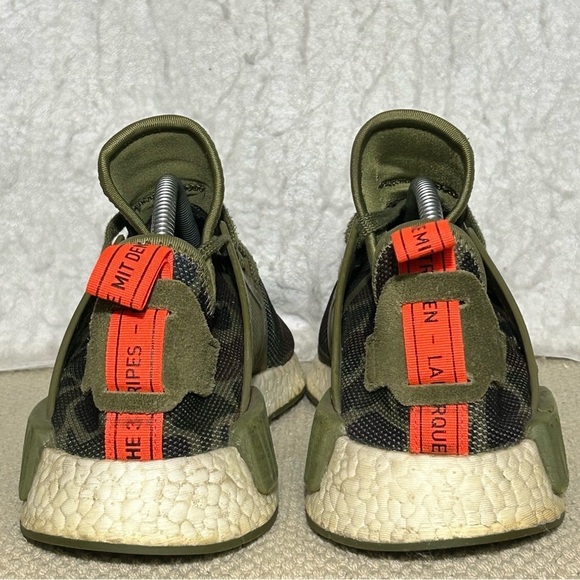 Adidas Mens NMD XR1 Olive Camo Ultraboost Running Athletic Sneakers Shoes SZ 9.5 - Picture 4 of 11